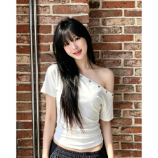 批发慵懒风辣妹甜酷个性时尚<b class='q'>不规则</b>露