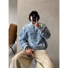 批发2024春秋痞帅外套男ins高街潮牌<b class='q'>港风</b>日系原宿风韩版潮流宽松夹克