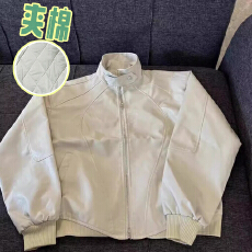 批发<b class='q'>秋</b>冬季解构立领设计皮夹夹棉加厚保暖克男复古设计高级感外套短款