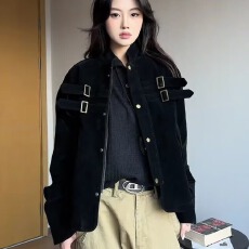 批发灯芯绒夹克短外套女春秋季气质高级感2025秋<b class='q'>冬</b>新款小个子洋气小众