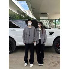 批发新中式复古做旧风春季一七然新品减龄净版明线拼接双口袋麻料外套