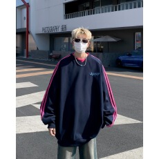 批发春季圆领<b class='q'>卫衣</b>2026年休闲新款重磅印花上衣美式<b class='q'>男</b>款宽松秋装潮牌