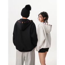 批发重磅连帽开衫卫衣男女秋<b class='q'>冬</b>季高街情侣长袖上衣潮牌帽衫