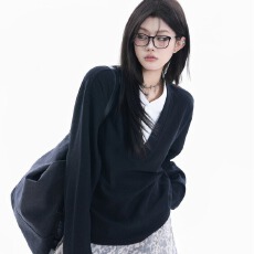 批发美式<b class='q'>潮</b>牌假两件肌理感卫衣男女春季华夫格复古宽松情侣百搭上衣