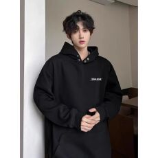 批发高质量 重磅华棉/银狐绒 双层帽 英文字母潮流印花<b class='q'>男</b>女<b class='q'>卫衣</b>