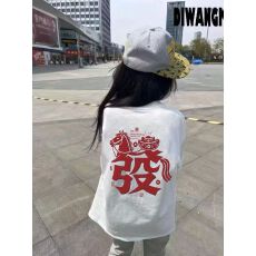 批发高品质 230克纯棉 精梳紧密+防伪扣 夏季新款印花男女短袖T恤情侣