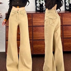 批发微喇牛仔裤<b class='q'>女</b>春夏新塘佐依2026高腰显瘦弹力休闲喇叭拖地<b class='q'>长裤</b>子