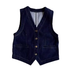 批发日系<b class='q'>衬衫</b>叠穿<b class='q'>牛仔</b>马甲背心<b class='q'>女</b>装2026春秋季小个子气质马夹上衣短款