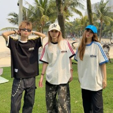 批发刺绣+内里铺布+订标+印花【19支220克纯棉】<b class='q'>男</b>女短袖T恤情侣