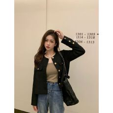 批发小香风短外套女装春秋新款韩系高级感<b class='q'>名媛</b>气质chic长袖上衣女装