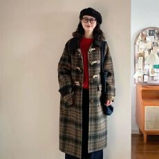 呢子大衣女秋冬高级感毛呢外套2025新款小个子加厚今年流行赫本风