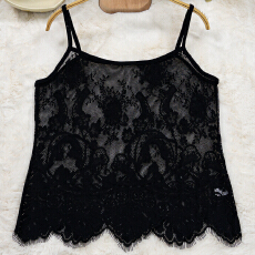 批发蕾丝内搭背心女款黑色吊带上衣2025新款夏季<b class='q'>无袖</b>打底衫白色洋气