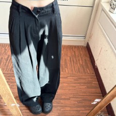 批发白色阔腿<b class='q'>牛仔裤</b><b class='q'>女</b>冬日大码胖mm高腰显瘦宽松垂感直筒牛仔拖地长裤