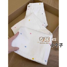 批发夏季薄款韩式别致花朵刺绣阔腿<b class='q'>牛仔裤</b>女2026新款宽松显瘦直筒长裤