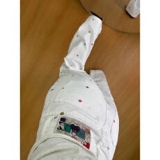 批发白色百搭时髦<b class='q'>牛仔裤</b>女款夏季高街韩系甜美花朵刺绣设计牛仔长裤
