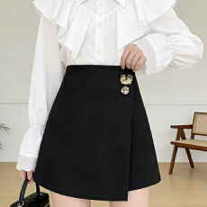 实拍不规则西装半身裙女春夏装新款高腰a字裙短裙半裙包臀裙裙子