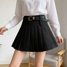 批发实拍西装半身裙<b class='q'>女</b>2026新款春夏秋高腰小个子性感显瘦a字百褶短裙