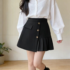 批发实拍2026夏新款韩版气质小众设计感别致高腰休闲裤遮跨百搭裙裤女