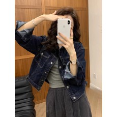 批发2026春季新款短款单排扣透气上衣春季春秋短外套翻领女复古休闲