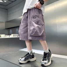 批发儿<b class='q'>童装</b><b class='q'>男</b>童夏装薄款裤子2025新款夏季中大童工装短裤夏款<b class='q'>男</b>孩中裤