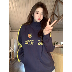 批发实拍卫衣<b class='q'>男</b>女情侣装春秋薄款2026潮拉链<b class='q'>开衫</b>外套条纹连帽韩版上衣