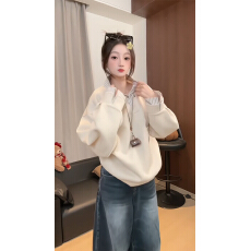 批发官图薄款潮牌男女<b class='q'>情侣</b><b class='q'>卫衣</b>春秋新款拼接假两件条纹<b class='q'>衬衫</b>领上衣