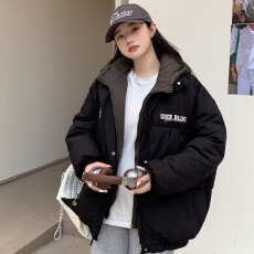 批发2025美式高街oversize棉<b class='q'>服</b>女冬新款高级感学生假两件休闲复古棉袄