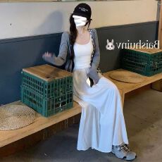 批发套装女2025早秋新款开衫<b class='q'>外套</b>吊带背心上衣甜美<b class='q'>显瘦</b>半身裙三件套