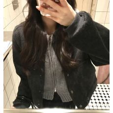 批发韩版复古套装高级感短款棒球服外套2025秋冬新款加厚连帽长袖毛衣