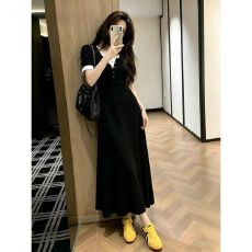 批发2026小众时尚纯欲<b class='q'>假两件</b>T恤<b class='q'>连衣裙</b>女夏季新款气质百搭显瘦长裙