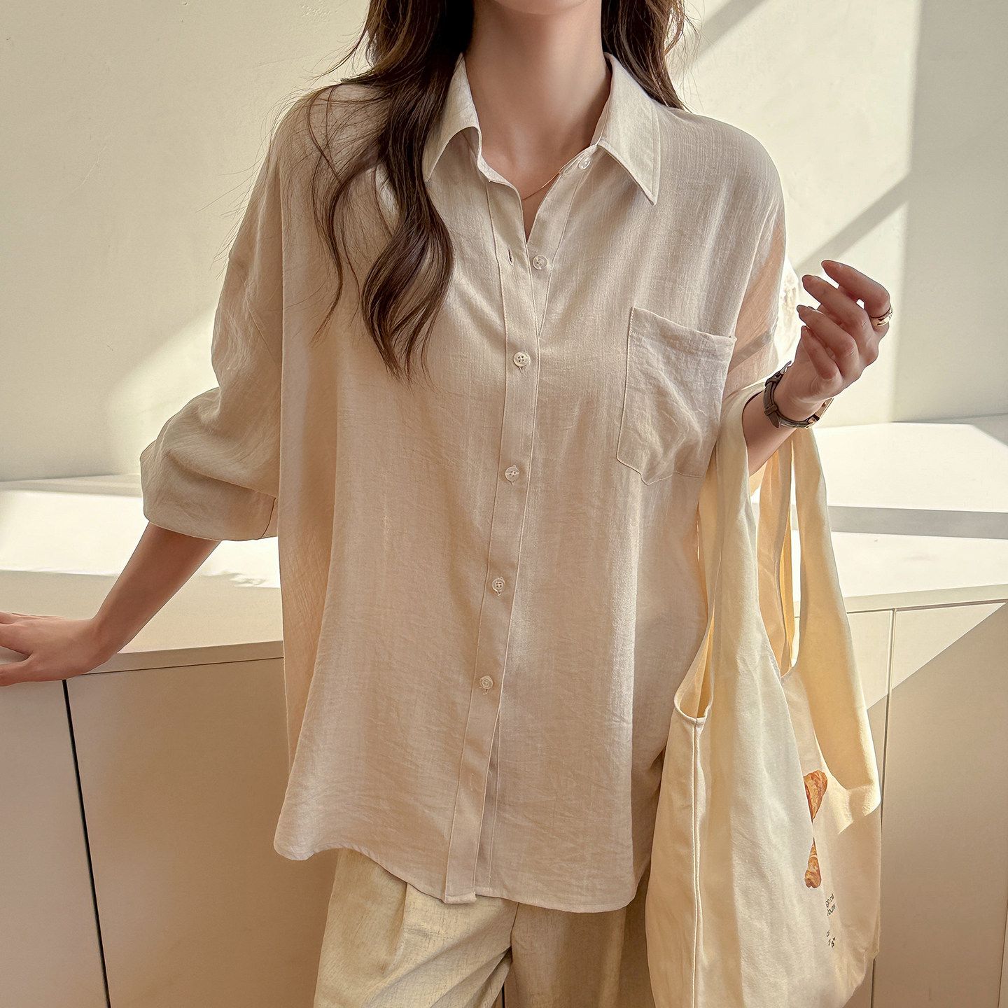 BY31047# 外套衬衫女春...