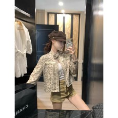 批发2026美式复古豹纹立领长袖<b class='q'>外套</b>女装春季<b class='q'>气质</b>百搭宽松显瘦上衣