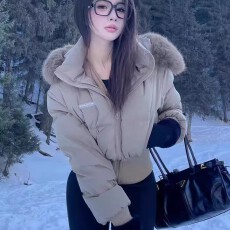 批发韩系辣妹毛领连帽棉服女2026冬季新款百搭小个子短款保暖棉衣<b class='q'>外套</b>