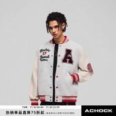 批发2025美式重磅冬季加棉加厚复古棒球服<b class='q'>街头</b>百搭重磅刺绣棒球夹克男