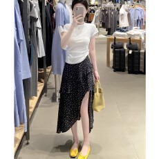 2026春夏减龄高级小众不撞款超好看独特不规则碎花高腰半身裙女