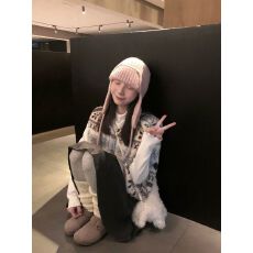 批发费尔岛羊羔毛马甲女秋冬韩系复古提花皮毛一体保暖巨好看背心外套