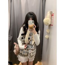 批发费尔岛羊羔毛马甲女秋<b class='q'>冬</b>韩系皮毛一体减龄保暖叠穿背心上衣
