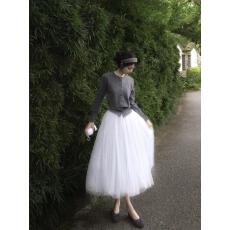 批发2025秋冬小个子千金女神范高级感巨好看小香风灰色连衣裙套装