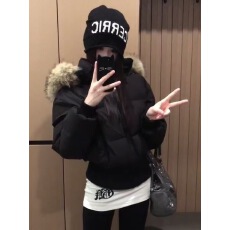 批发己出货 复古羽绒棉服显瘦派克服棉衣冬