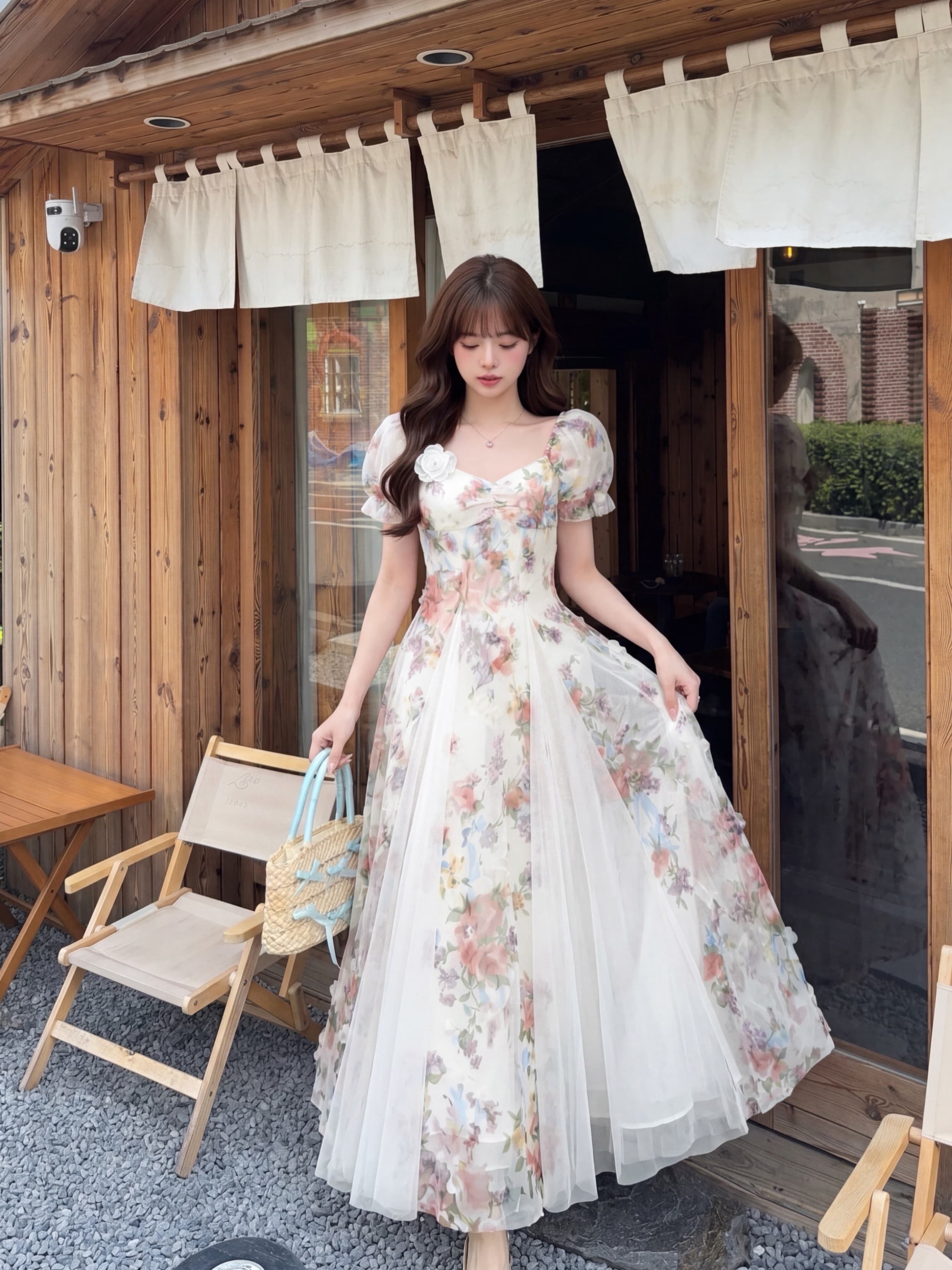 RY5799# 实拍新款~大码法式巨好看超仙超火减龄绝美不撞款碎花胖MM连...
