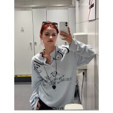 批发美式复古纽扣亨利领长袖罩衫女<b class='q'>夏季</b>轻薄慵懒风防晒上衣