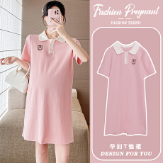 批发实拍~~夏装孕妇短袖<b class='q'>韩版</b>POLO衫孕妇T恤裙子