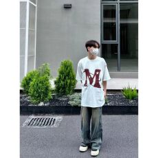 批发2025美式新款 230g精梳紧密赛络纺三本针工艺 纯棉潮牌男T恤 官图