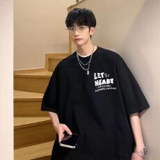 批发2025美式新款 230g精梳紧密赛络纺三本针工艺 纯棉潮牌男T恤 官图