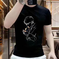 批发2025美式新款 230g精梳紧密赛络纺三本针工艺 纯棉潮牌男T恤 官图