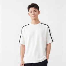 批发19支230足克100棉精梳紧密食毛超爽滑纯棉双织带T恤量大可谈
