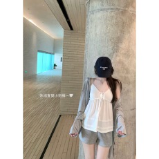 批发白水女 少女心事 雪花棉蕾丝边吊带背心女夏韩系甜美纯欲吊带<b class='q'>上衣</b>