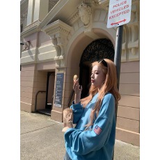 批发Ceezzzi 300g澳绒针织料 字母刺绣圆领<b class='q'>套头卫衣</b><b class='q'>女</b>宽松长袖上衣