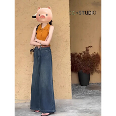 批发多巴胺橘色翻领修身针织绝美背心女夏外穿内搭独特超好看无袖上衣