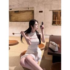 批发M900蕾丝拼接背心2026年<b class='q'>春</b>款针织无袖上衣加百褶裙百搭A字裙套装